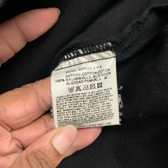 Black Diesel Canvas Coat - Picture 7 of 7